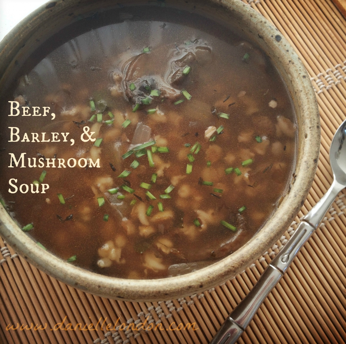 Beef, Barley, & Mushroom Soup Danielle London